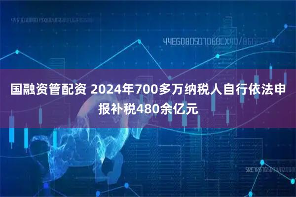 国融资管配资 2024年700多万纳税人自行依法申报补税480余亿元